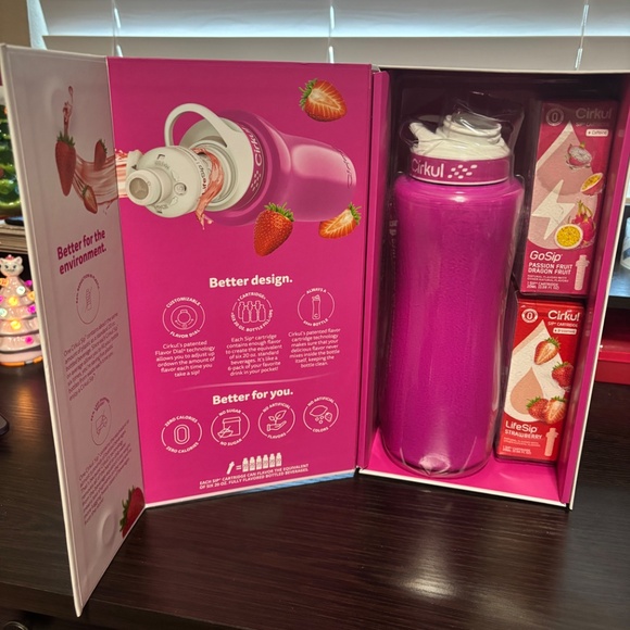 Cirkul 32oz Pink Stainless Steel Starter Kit - Picture 4 of 4